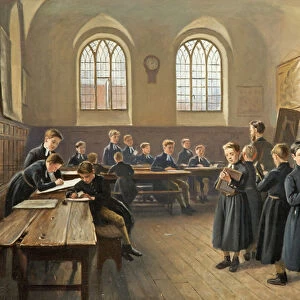 The Blue Coat School Gloucester, 1879-90 (oil on canvas)