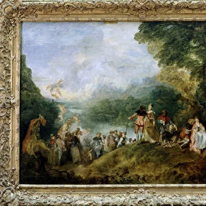 Boarding for Kythera or Pilgrimage to the island of Kythera by Antoine Watteau, 1717