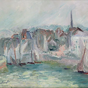 Boats in the Port of Honfleur, 1917 (oil on canvas)