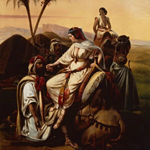 Boaz welcoming Ruth, 1842 (oil on canvas)