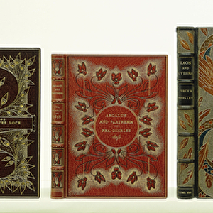 Four book cover with binding by Riviere & Sons including