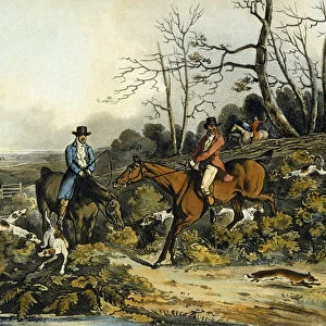 Breaking Cover, from Fox Hunting, engraved by Thomas Sutherland (1785-1838