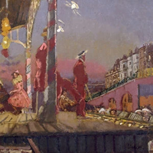 The Brighton Pierrots, 1915 (oil on canvas)