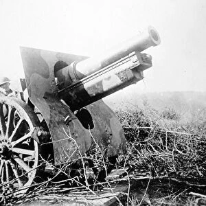 British artillery in the Battle of the Somme, July 1916 (b / w photo)