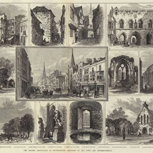 The British Association at Southampton, Sketches of the Town and Neighbourhood (engraving)