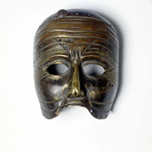 Bronze mask of the "Commedia dell Arte". 18th century
