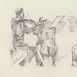 The Brussels Trio (Edmond Bouquet, Francois Broos, Adolphe Frezin) (litho)