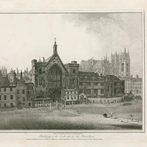 Buildings on the South side of New Palace Yard (engraving)