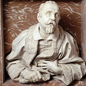 Bust of Gabrielle Fonseca (doctor of Pope Innocent X) from the Fonseca Chapel (marble