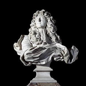 Bust of Louis XIV, King of France. Sculpture by Gian Lorenzo (Gianlorenzo