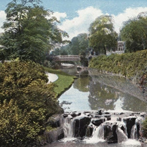 Buxton, The Gardens and Waterfall (photo)