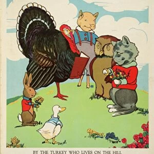 "By the Turkey who lives on the Hill", from Peter Rabbit Little Red Hen
