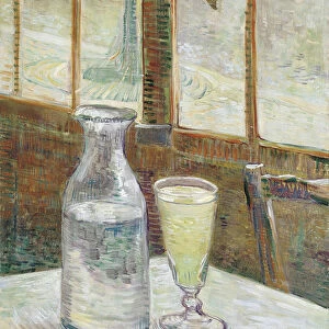 Cafe Table with Absinthe, 1887 (oil on canvas)