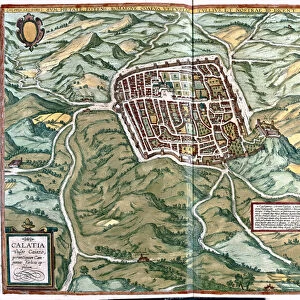 Caiazzo (province of Caserta), Italy, 1597 (engraving, 1598)