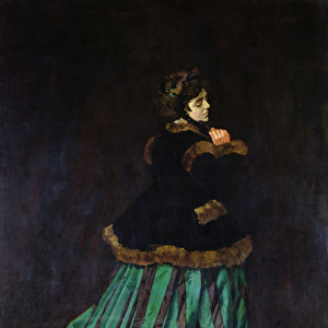 Camille, or The Woman in the Green Dress, 1866 (oil on canvas)