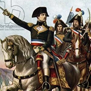 Campaign of Italy: Napoleon Bonaparte (1769-1821) at the Battle of Millesimo on 13 / 04 / 1796"(War of the first coalition, montenotte campaign, The Battle of Millesimo)