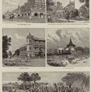 The Campaign in Upper Burma, Mandalay under British Rule (engraving)