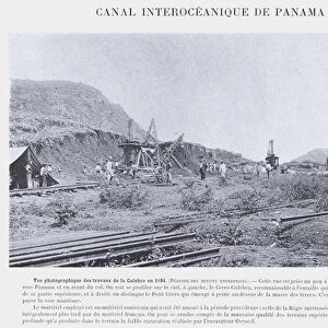 Canal Interoceanique De Panama (b / w photo)