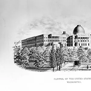 The Capitol of the United States, Washington D. C. c. 1852 (litho)