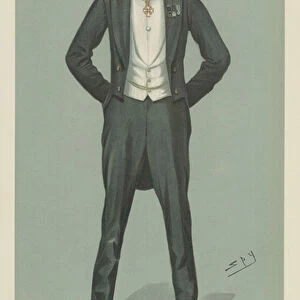 Captain George Londsay Holford (colour litho)
