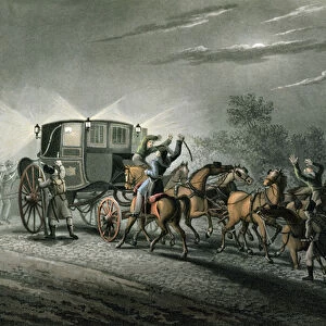 The Capture of Bonapartes Carriage, Paper and Treasure by Major von Keller, Waterloo