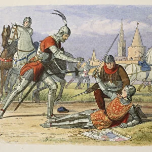 Capture of Joan of Arc, 25 May 1430, from A Chronicle of England BC 55 to AD 1485, pub