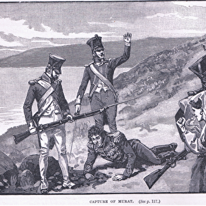 The capture of Murat AD 1815 (litho)