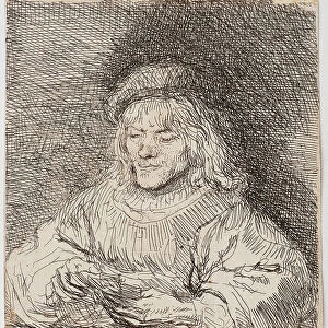 The Card Player, 1641 (Etching)