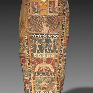 Cartonnage mummy case, Late Ptolemaic Dynasty to Early Roman Empire, c
