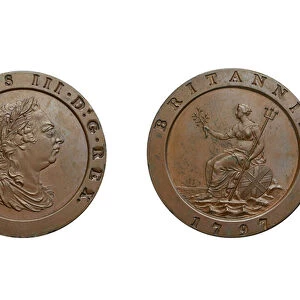 Cartwheel twopence, 1797 (bronze)