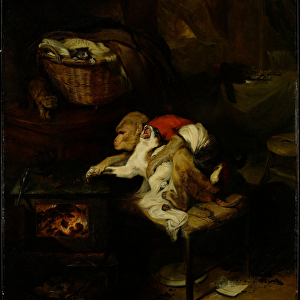 The Cats Paw, c. 1824 (oil on panel) (see 488149 for study)