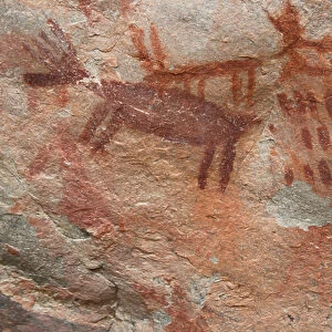Cave painting, Salmon-Challis National Forest (photo)