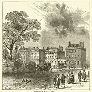Cavendish Square, 1820 (engraving)