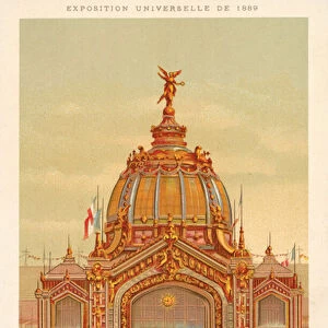 Central Dome, Exposition Universelle 1889, Paris (chromolitho)