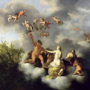Ceres, Bacchus, Venus and Cupid (oil on panel)