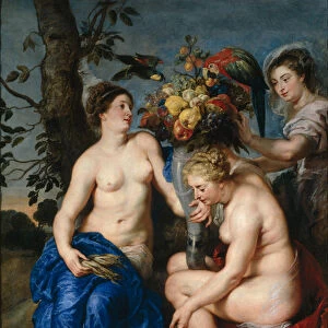 Ceres with Two Nymphs, 1615-7 (oil on canvas)