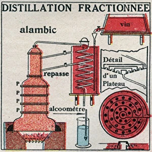 Changes in states: vapours. Fractional distillation of wine
