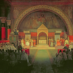 The Chapter of the Order of the Templars held at Paris, 22nd April 1147, 1844 (oil