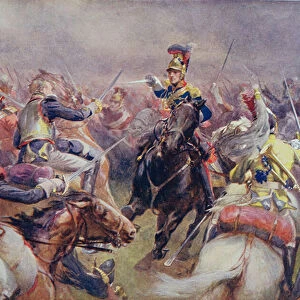 The Charge of the Heavy Brigade against the French Cuirassiers at Waterloo