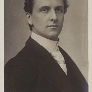 Charles Hayden Coffin, English actor and singer (b / w photo)