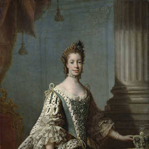 Charlotte Sophia of Mecklenburg-Strelitz, 1762 (oil on canvas)
