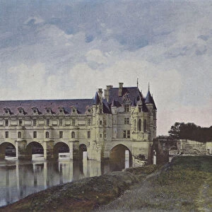 Chateau de Chenonceaux (coloured photo)