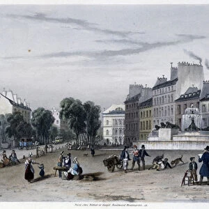 Chateau d eau (Fontaine), Bd St Martin - in "Paris en 1832"