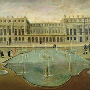Chateau de Versailles from the Garden Side, before 1678 (oil on canvas)