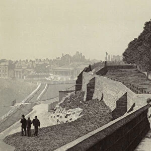 Chester: The Race Course and City Walls (litho)