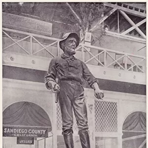 Chicago Worlds Fair, 1893: Californias Statue of James Marshall (b / w photo)
