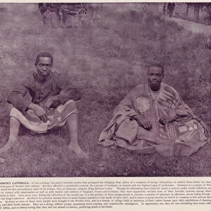 Chicago Worlds Fair, 1893: Dahomey Cannibals (b / w photo)