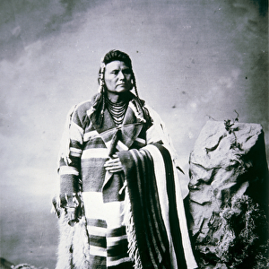 Chief Joseph (1840-1904) c. 1880 (b / w photo)