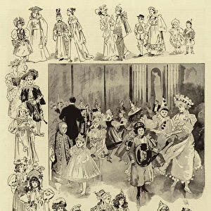 The Childrens Fancy Dress Ball at the Mansion House (litho)
