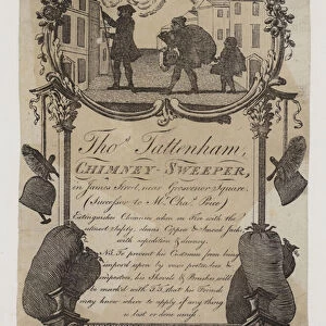 Chimney Sweeps, Thomas Tattenham, trade card (engraving)